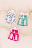 Kennedy Statement Earrings - Cosmic Pink - Aaria Tees Aaria Tees