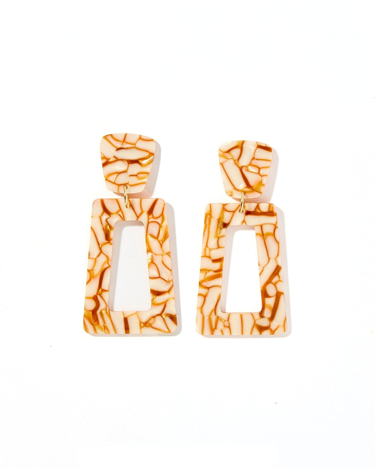 Kennedy Statement Earrings - Desert Sand - Aaria Tees