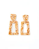 Kennedy Statement Earrings - Desert Sand - Aaria Tees Aaria Tees