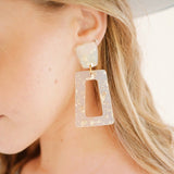 Kennedy Statement Earrings - Gold Confetti - Aaria Tees Aaria Tees