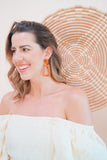 Kennedy Statement Earrings - Honey - Aaria Tees Aaria Tees