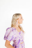 Kennedy Statement Earrings - Lilac - Aaria Tees Aaria Tees