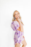 Kennedy Statement Earrings - Lilac - Aaria Tees Aaria Tees