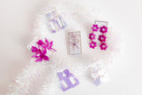Kennedy Statement Earrings - Lilac - Aaria Tees Aaria Tees