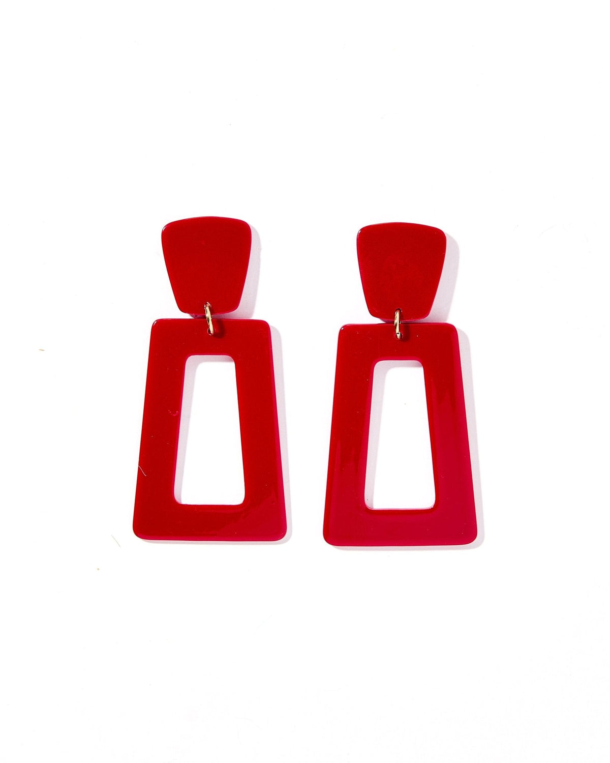 Kennedy Statement Earrings - Mulberry - Aaria Tees
