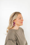 Kennedy Statement Earrings - Pink Multi - Aaria Tees Aaria Tees