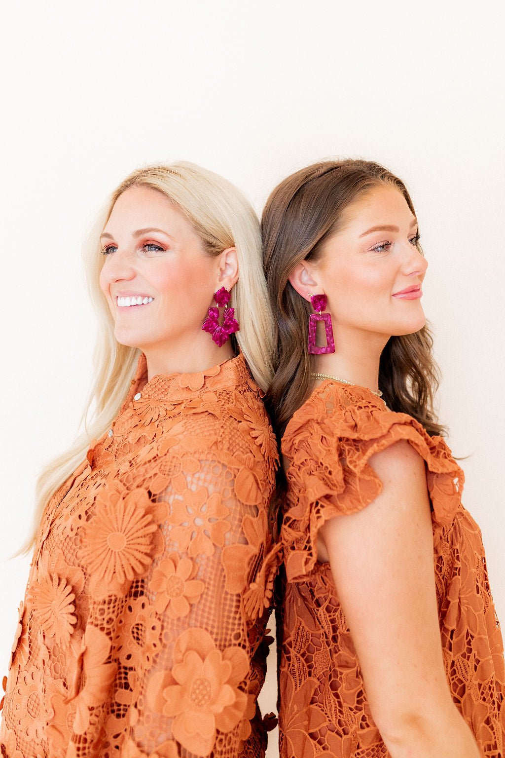 Kennedy Statement Earrings - Pinot Noir - Aaria Tees Aaria Tees