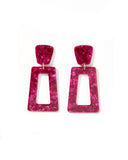 Kennedy Statement Earrings - Pinot Noir - Aaria Tees Aaria Tees