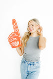 Kennedy Statement Earrings - Red and Gold Checkered - Aaria Tees Aaria Tees