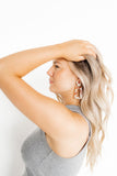 Kennedy Statement Earrings - Texas Pearl - Aaria Tees Aaria Tees