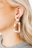 Kennedy Statement Earrings - Texas Pearl - Aaria Tees Aaria Tees