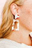 Kennedy Statement Earrings - Texas Pearl - Aaria Tees Aaria Tees
