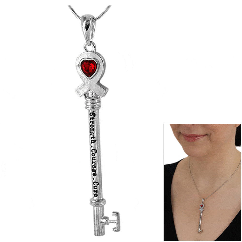 Key To the Cure Diabetes Necklace - Aaria Tees