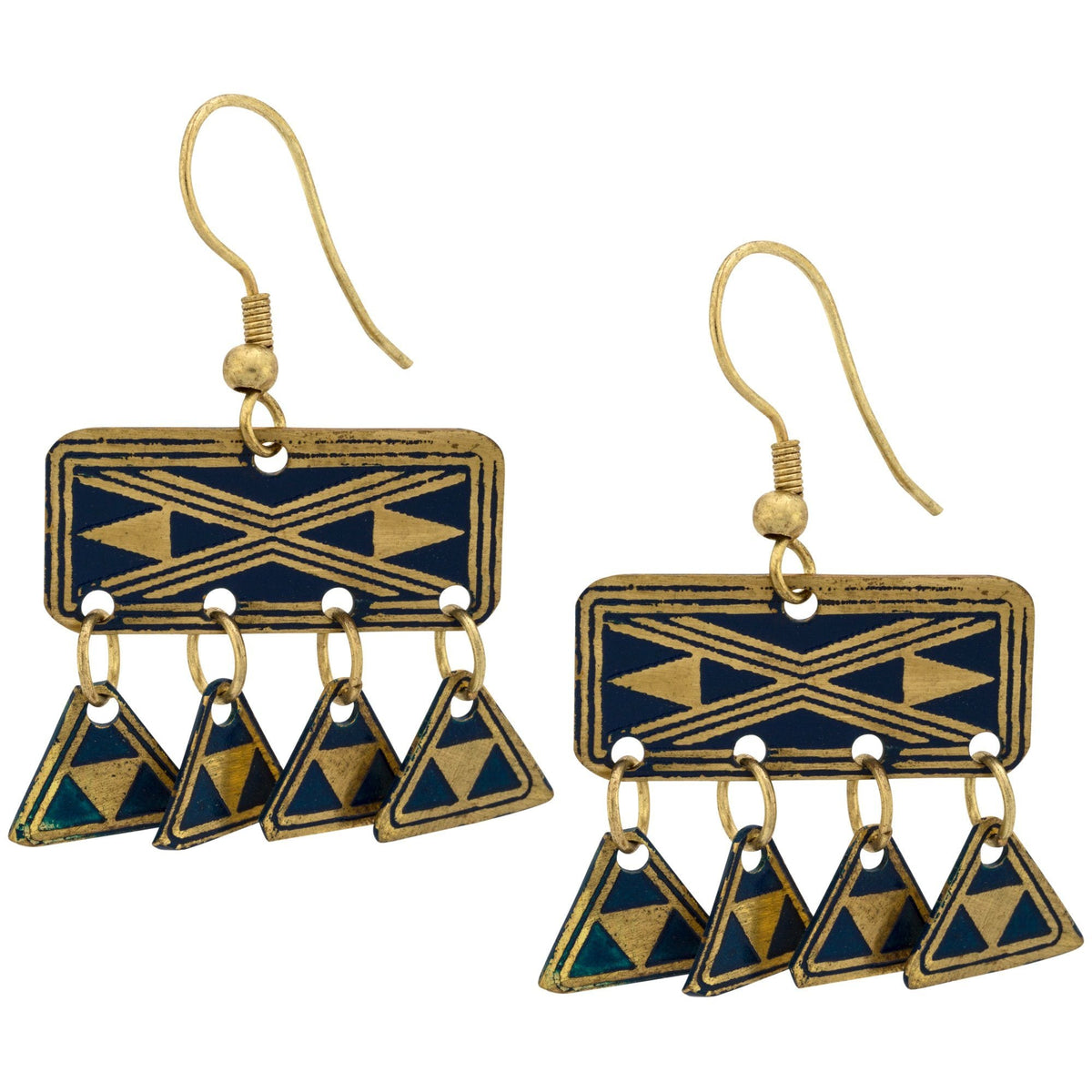 Kilim Fringe Earrings - Aaria Tees