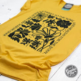 Kind Words Heather Golden Yellow Short Sleeve Tee - Aaria Tees Aaria Tees