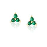 Kira Emerald Studs Aaria Tees