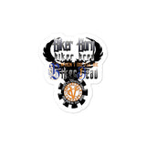 Biker born and biker bred sticker - Aaria Tees Aaria Tees