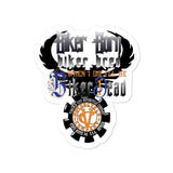 Biker born and biker bred sticker - Aaria Tees Aaria Tees