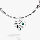 “Kiss Me I’m Irish” Charm Bangle - Aaria Tees Aaria Tees