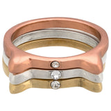 Kitty Trio Stacking Rings Set - Aaria Tees Aaria Tees