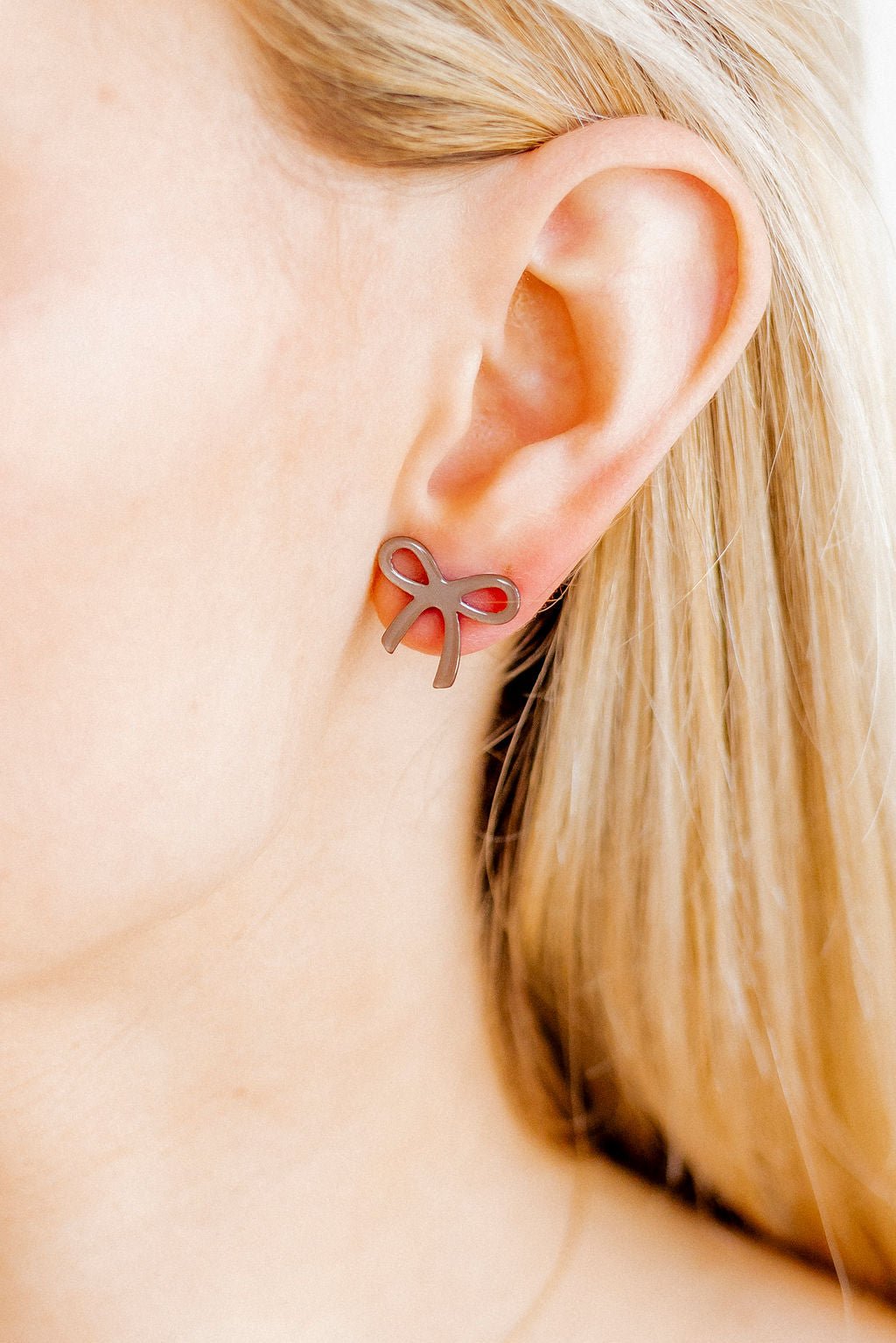 Kylie Bow Earrings - Espresso - Aaria Tees Aaria Tees