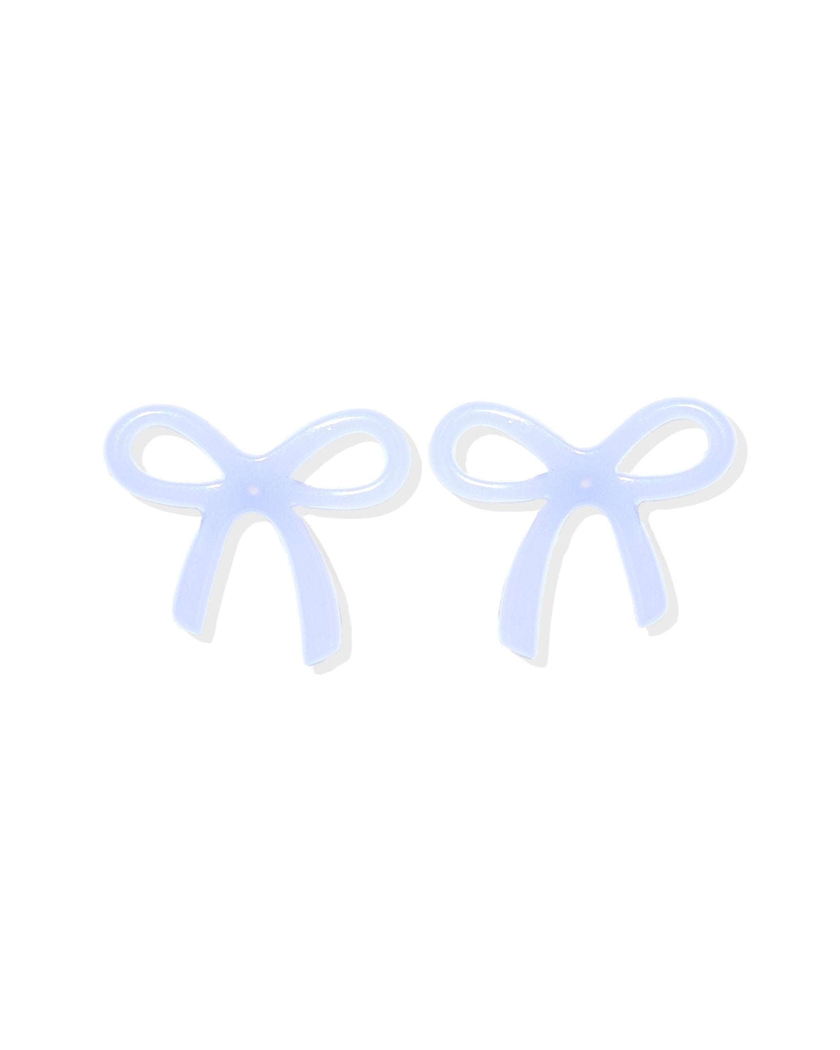 Kylie Bow Earrings - Lavender Haze - Aaria Tees Aaria Tees