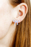 Kylie Bow Earrings - Lavender Haze - Aaria Tees Aaria Tees