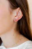 Kylie Bow Earrings - Multi Glitter - Aaria Tees Aaria Tees