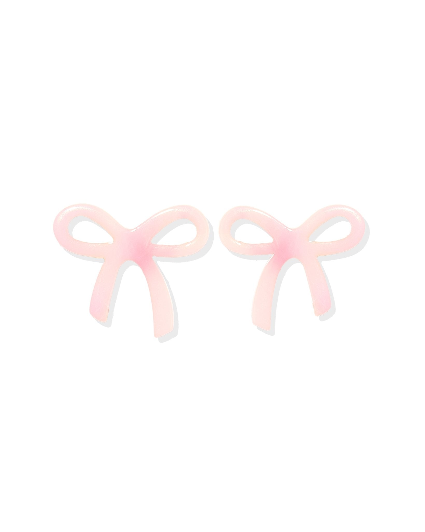 Kylie Bow Earrings - Pink Tie Dye - Aaria Tees Aaria Tees