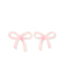 Kylie Bow Earrings - Pink Tie Dye - Aaria Tees Aaria Tees