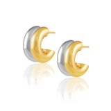 Kylie Two Tone Hoops Aaria Tees