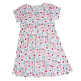 Ladybug Flower Garden Cap Sleeve Swirly Girl Dress Aaria Tees