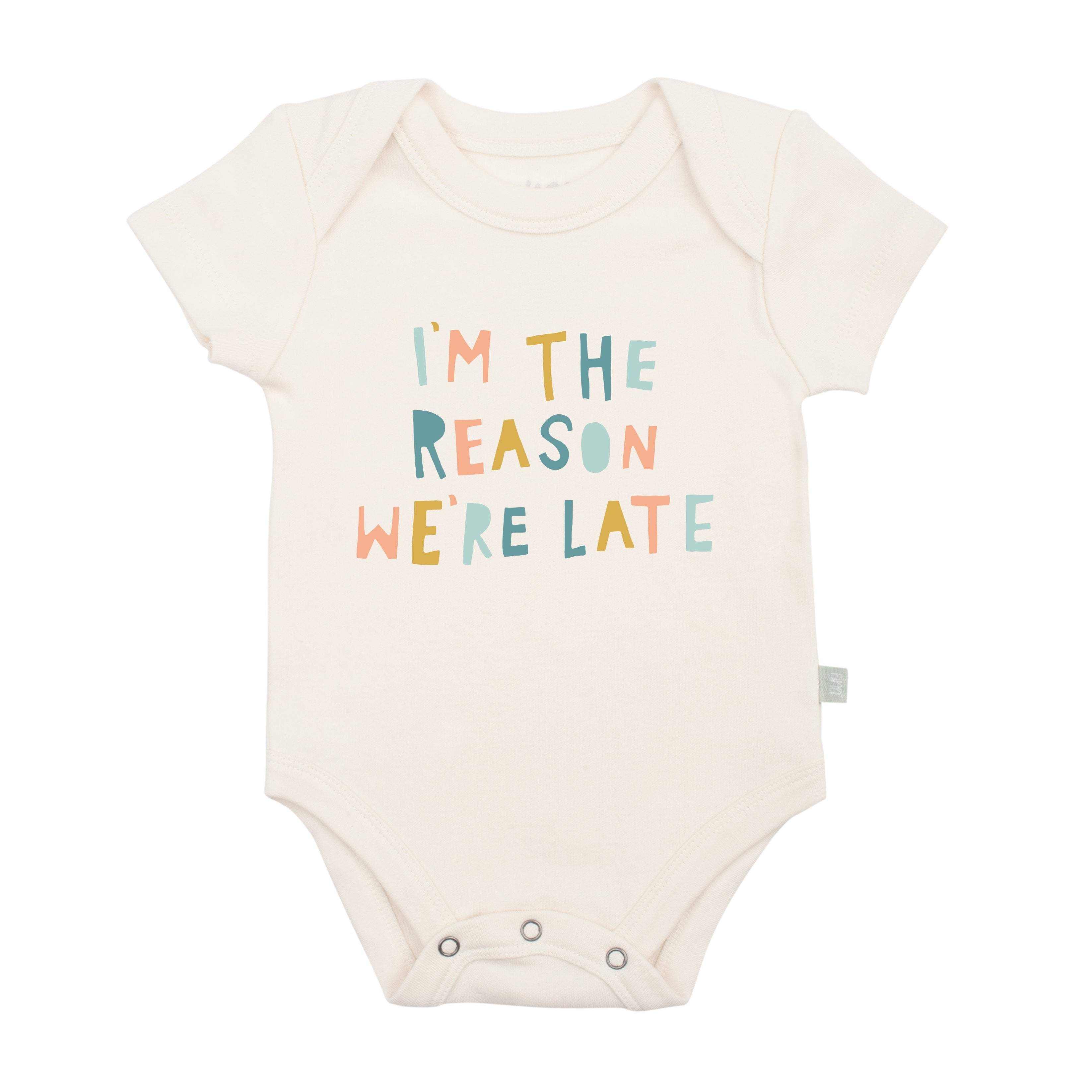 graphic bodysuit | reason we are late - Aaria Tees Aaria Tees
