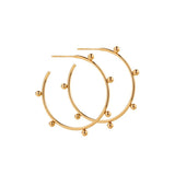 Lauren Medium Hoop Earrings - Gold - Aaria Tees Aaria Tees