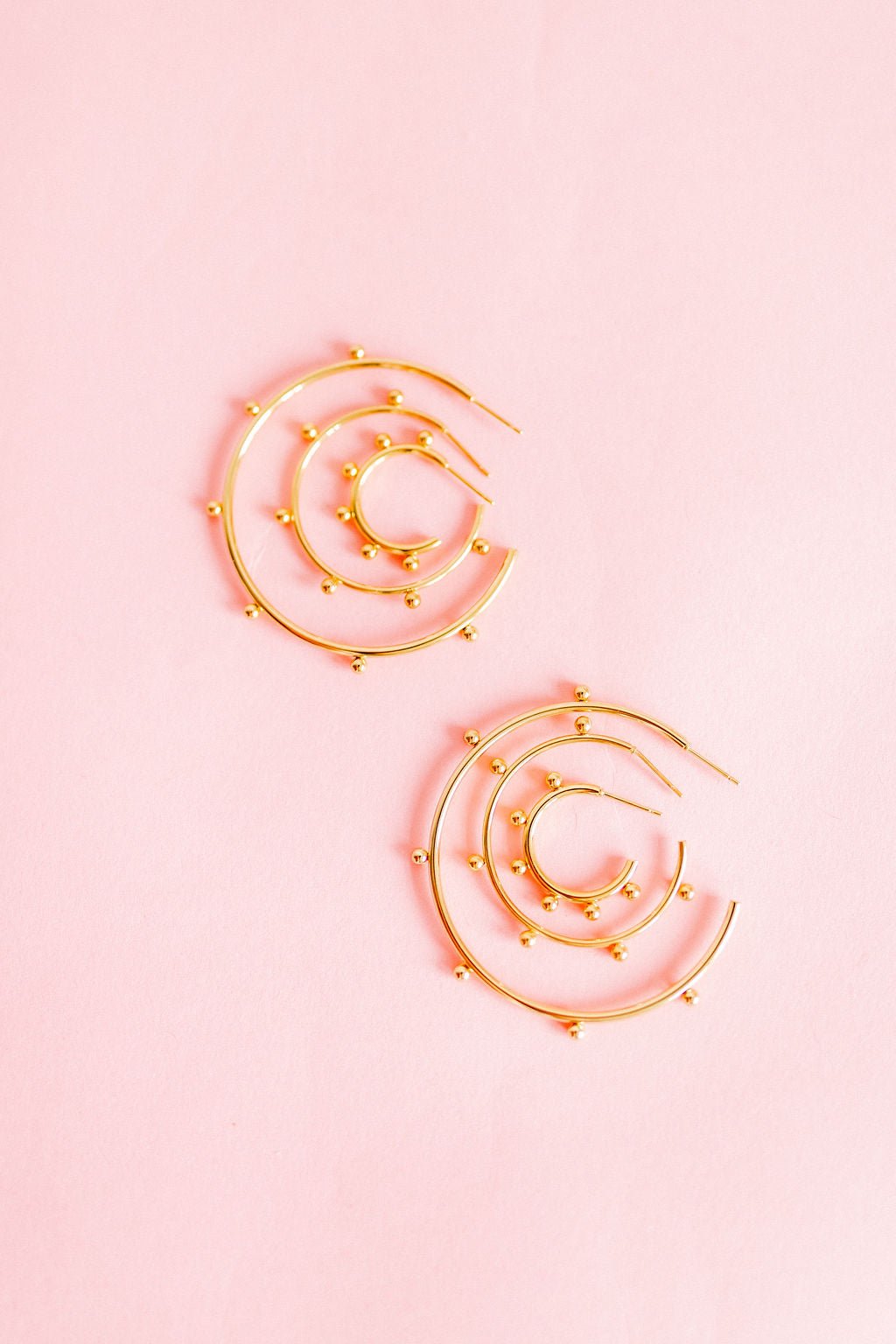 Lauren Medium Hoop Earrings - Gold - Aaria Tees Aaria Tees
