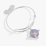Lavender Butterfly Charm Bangle - Aaria Tees Aaria Tees