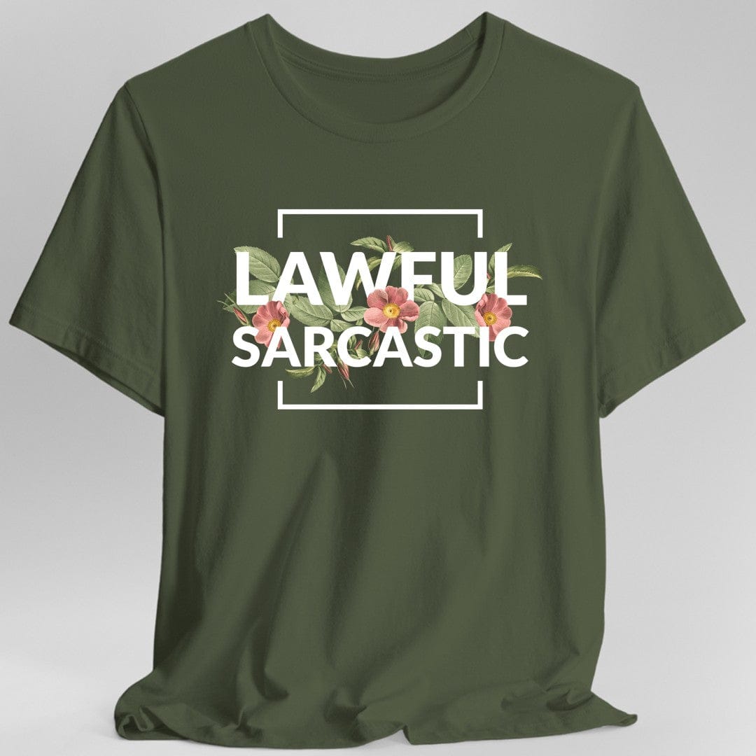 Lawful Sarcastic Alignment T-Shirt - Aaria Tees Aaria Tees