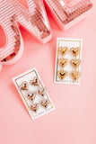 Layla Heart Statement Earrings - Gold - Aaria Tees Aaria Tees