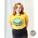 Leave It Out Yonder Mustard Short Sleeve Tee - Aaria Tees Aaria Tees