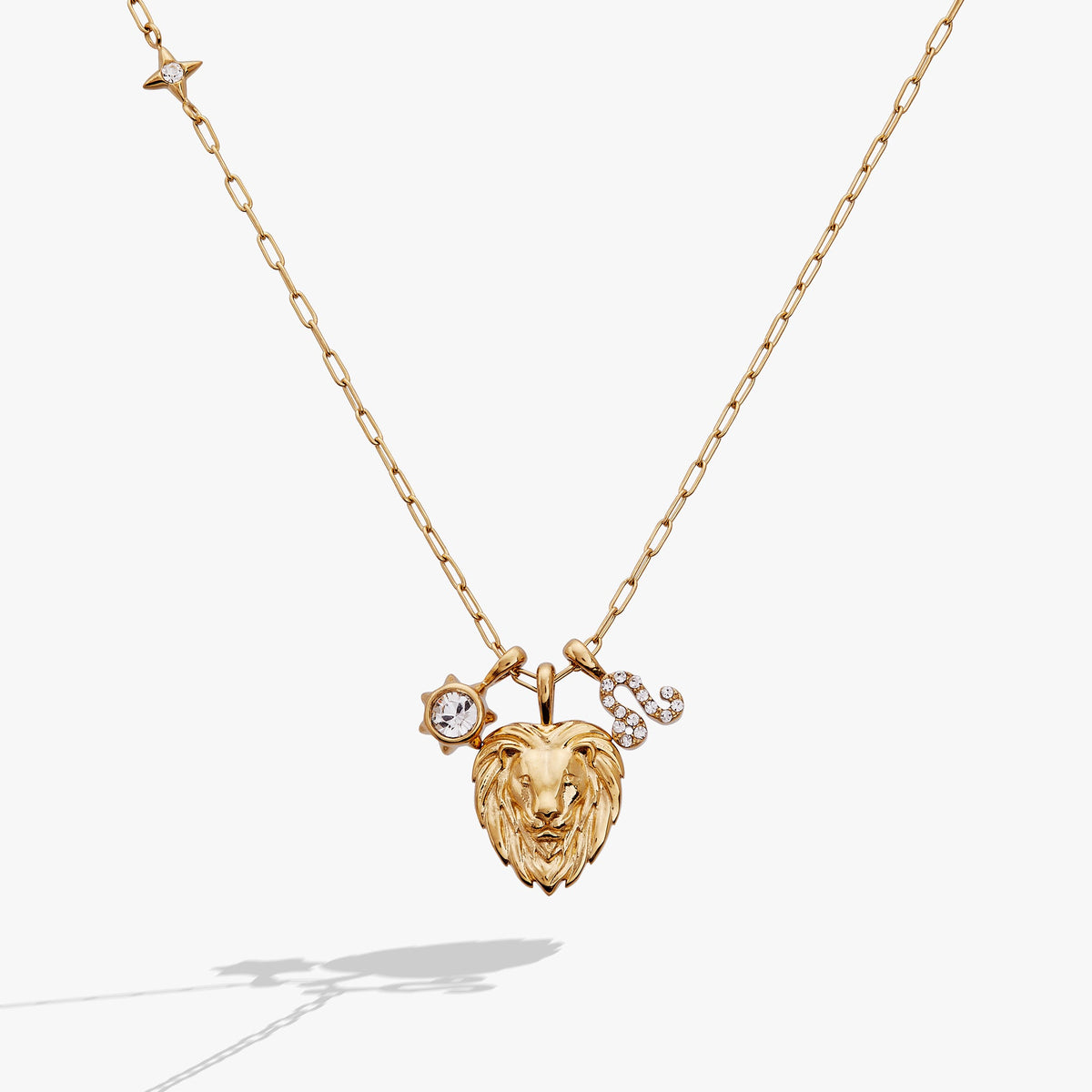 Leo Zodiac Charm Cluster Necklace - Aaria Tees