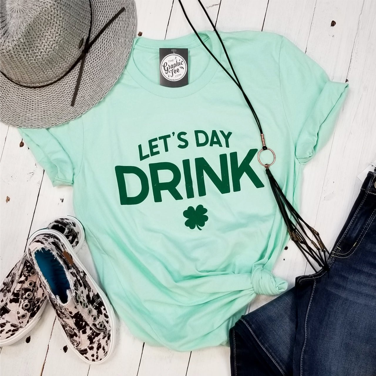 Let's Day Drink Unisex Tee - Aaria Tees Aaria Tees
