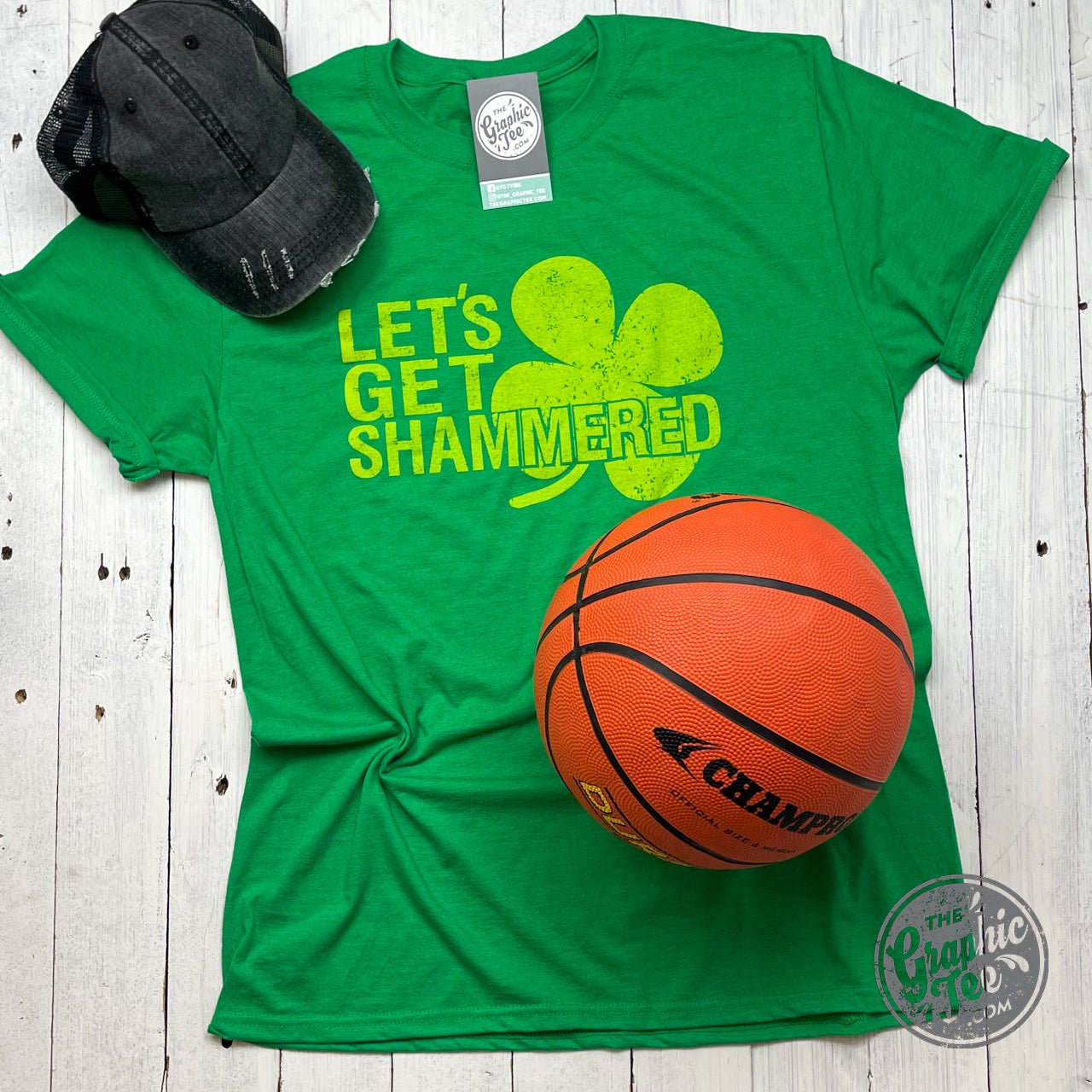 Let's Get Shammered Short Sleeve Tee - Aaria Tees Aaria Tees