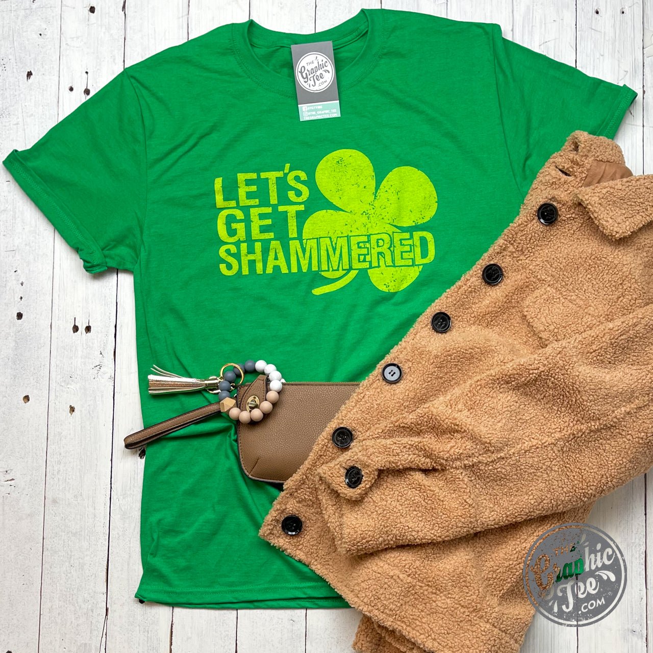 Let's Get Shammered Short Sleeve Tee - Aaria Tees Aaria Tees