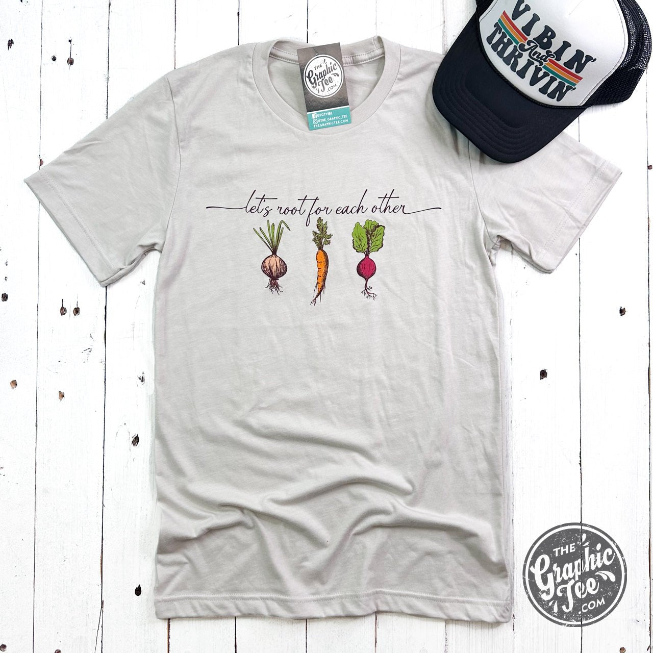 Let's Root For Each Other Short Sleeve Tee - Aaria Tees Aaria Tees