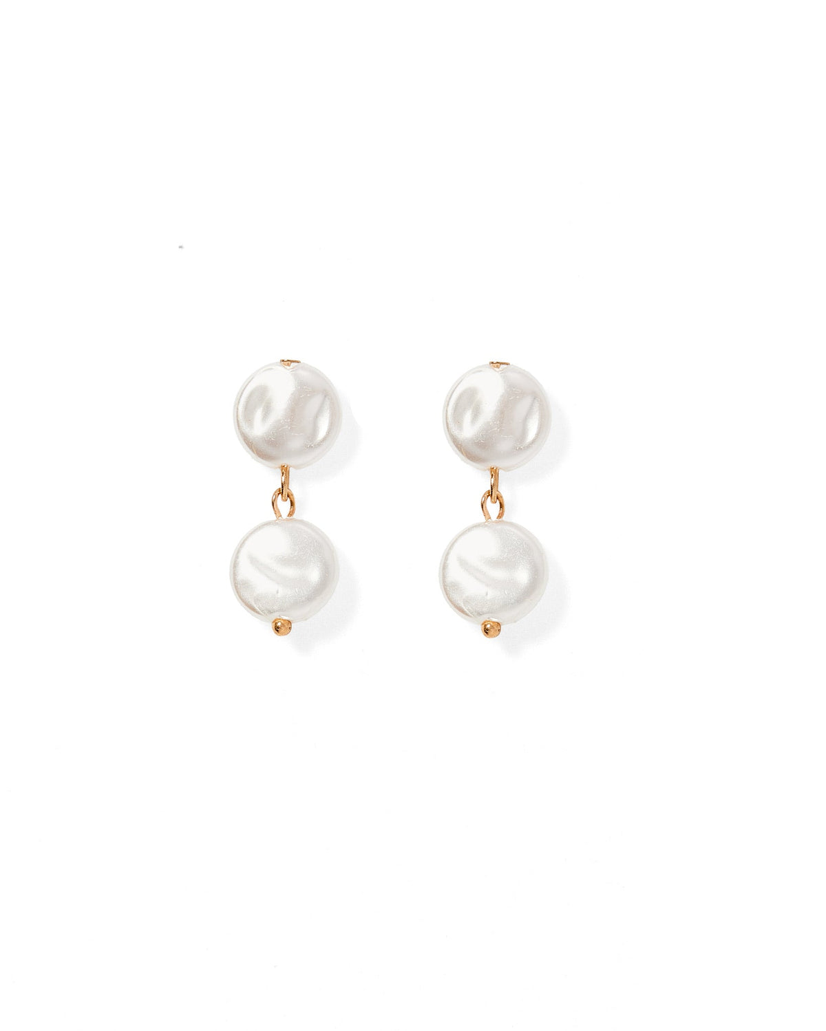 Libby Drop Statement Earrings - 2 Pearl - Aaria Tees