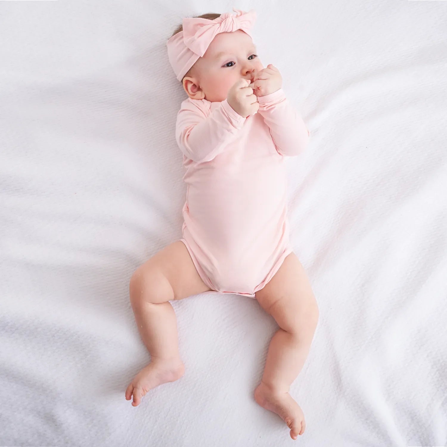 Bamboo Baby Bodysuit in Mary Rose - Aaria Tees Aaria Tees