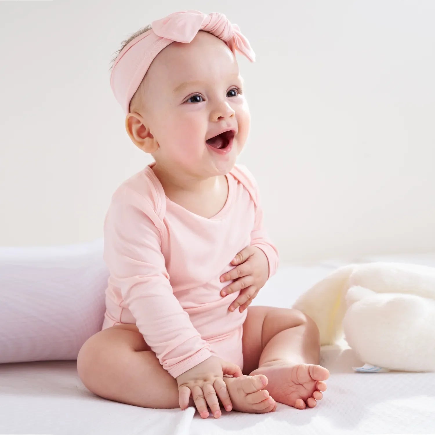 Bamboo Baby Bodysuit in Mary Rose - Aaria Tees Aaria Tees