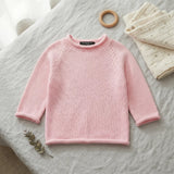 Knit Rollneck Baby Sweater in Pink - Aaria Tees Aaria Tees