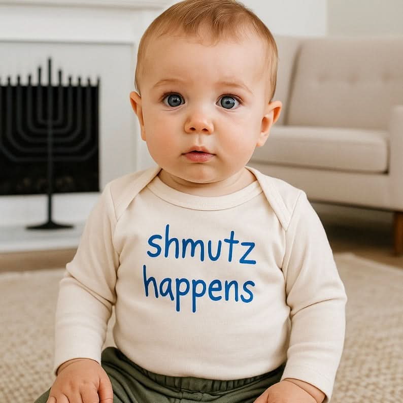 long sleeve graphic bodysuit | schmutz happens - Aaria Tees Aaria Tees