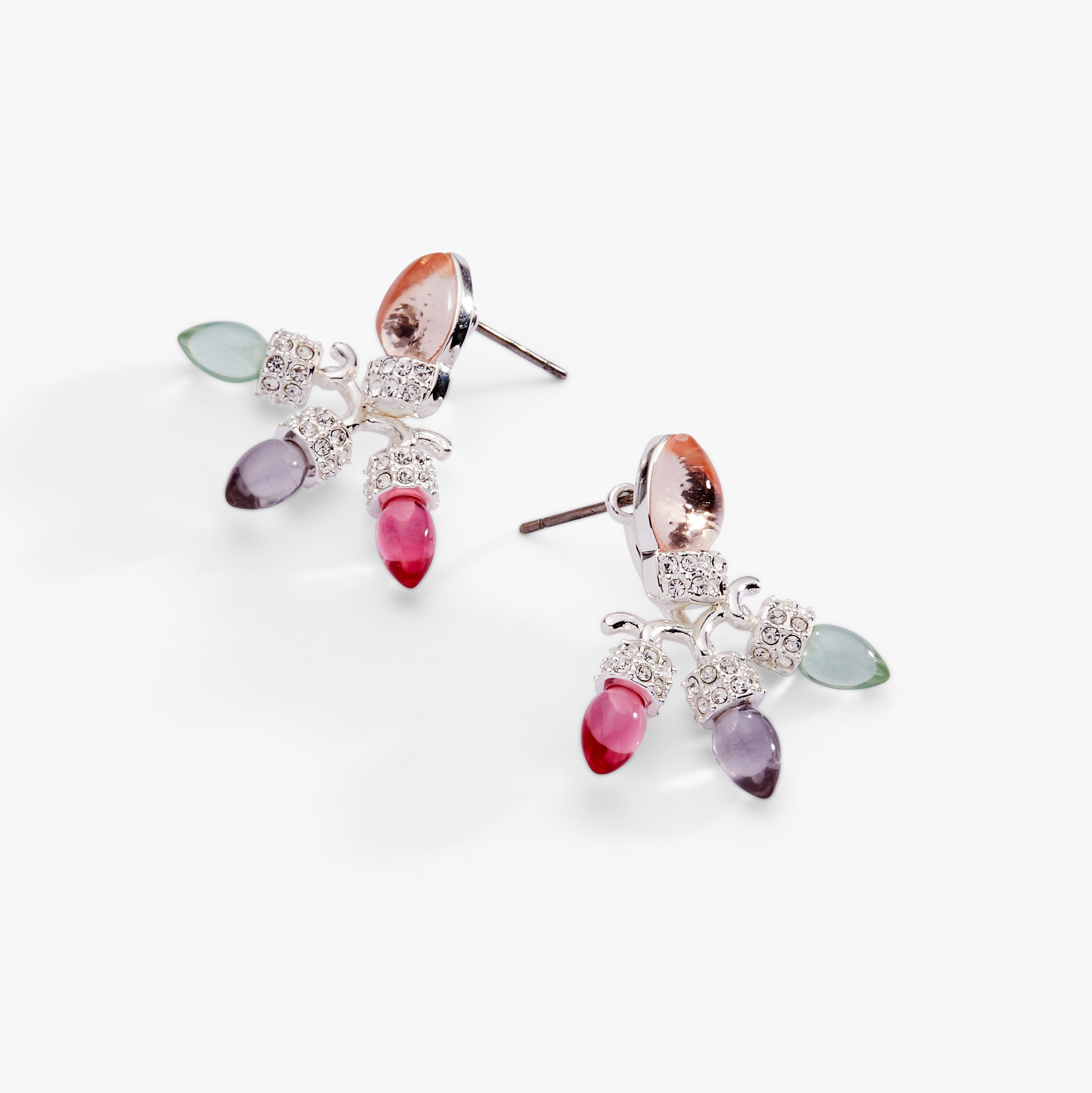 Christmas Muted Light Bulb Jacket Earrings - Aaria Tees Aaria Tees